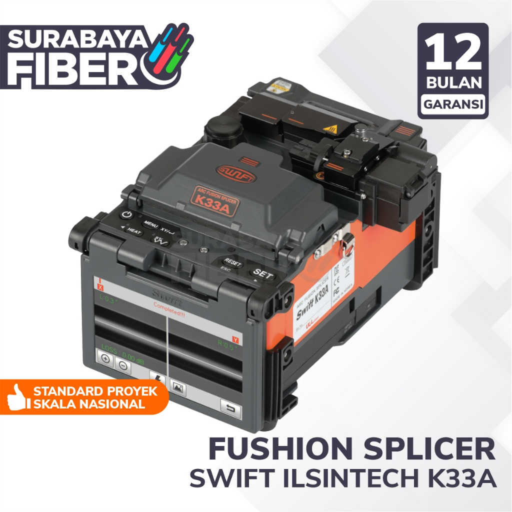 Swift Ilsintech K33A Proffessional Fiber Optic Splicing Unit - Splicer FTTH FTTx Projek Nasional