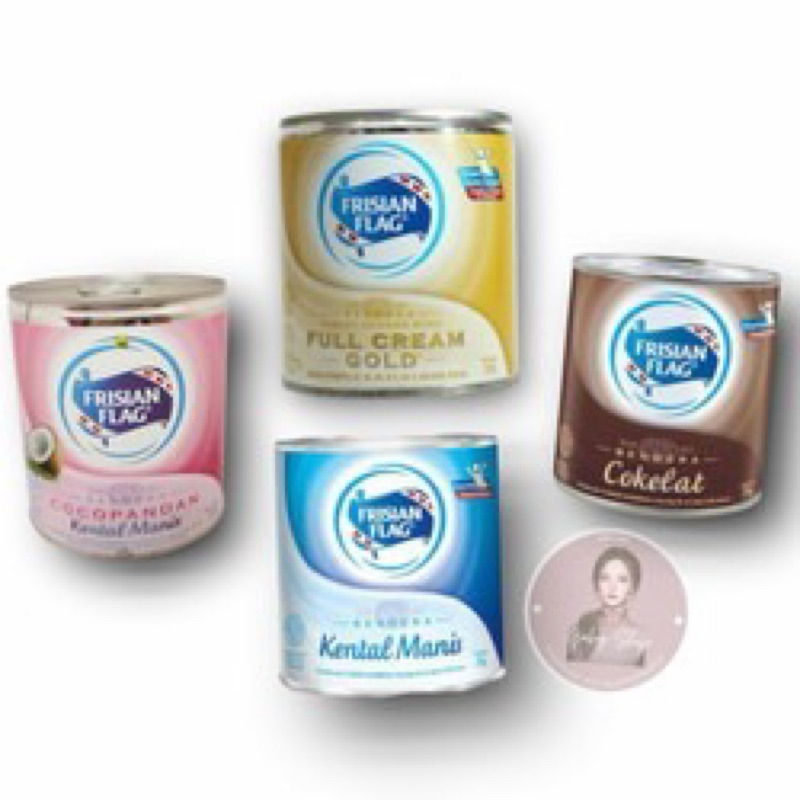 

Frisian Flag Susu Bendera Kental Manis, Cokelat & Full Cream - Condensed Milk