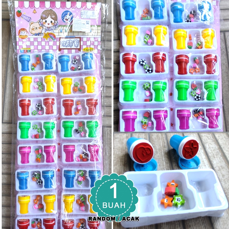 

Mainan stempel karakter SATUAN 1 buah - STEMPEL MINI KARAKTER SATUAN