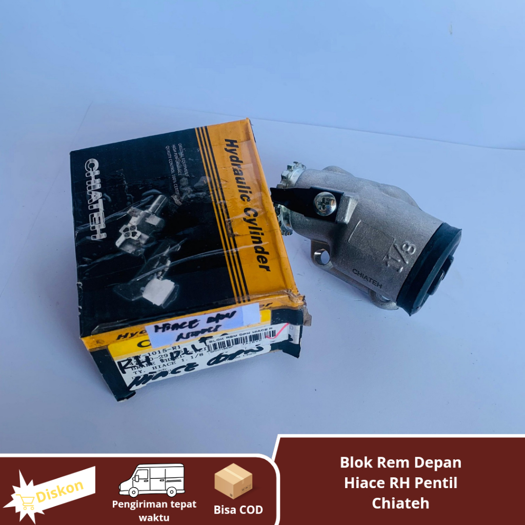 Whell Cylinder RH Master Bak Blok Rem Depan Kanan Toyota Hiace Lama Nepel Chiateh Original