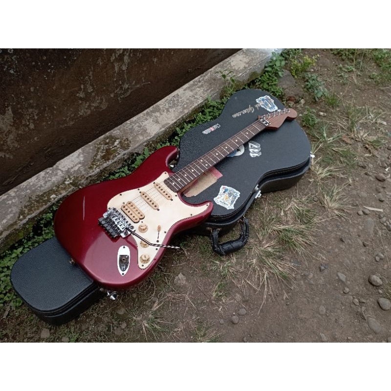 Gitar Fender Stratocaster Richie Sambora Signature Mexico Red Metalic