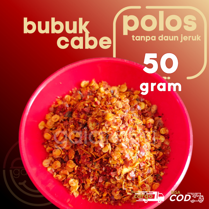 

Bumbu CABE Bubuk Kasar rasa POLOS 50g by GaiaRasa