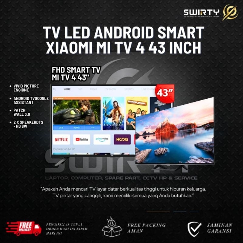 LED Smart TV Xiaomi 43" 4 L-43M5-AN | L43M5AN L43M5 Android 43 inch mi