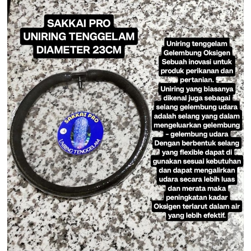 SAKKAI PRO SELANG UNIRING TENGGELAM SELANG AERATOR NANO GELEMBUNG