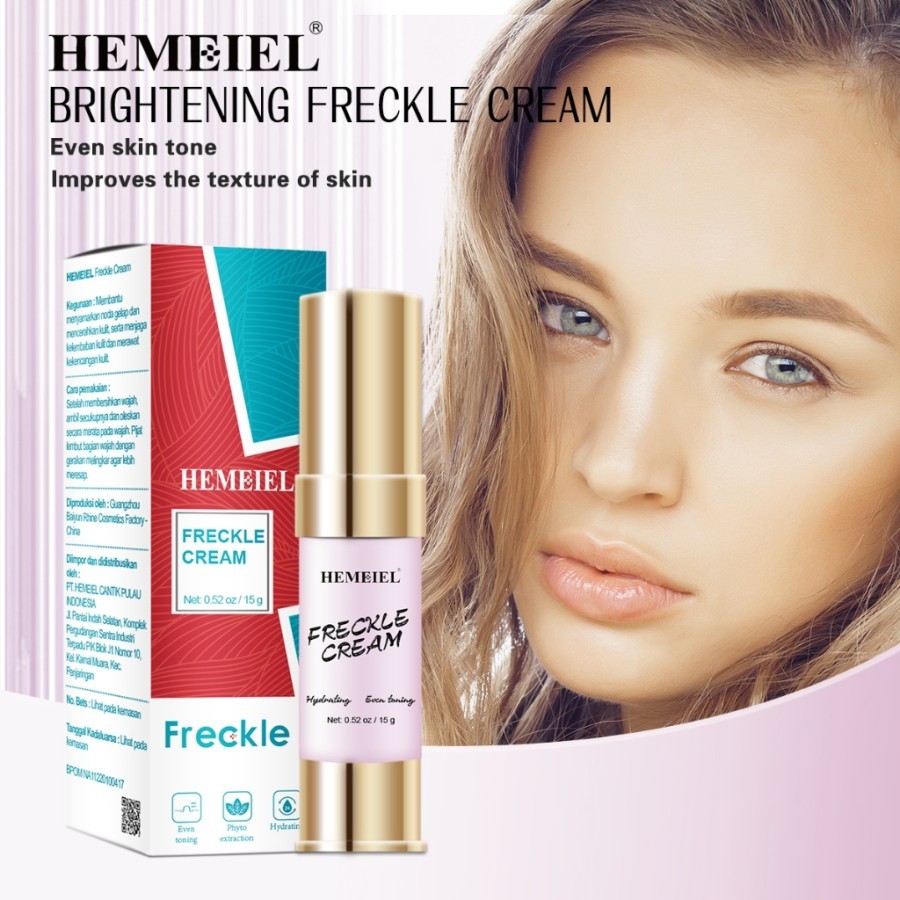 BPOM HEMEIEL Niacinamide Frackle Cream 15gr Menghilangkan Flek Hitam Dan Bintik Bintik Di Wajah