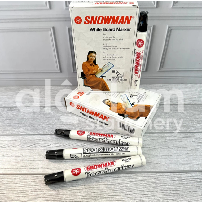 

ECER ( 1 PCS ) Spidol Boardmarker Papan Tulis Putih Snowman Spidol Whiteboard Snowman