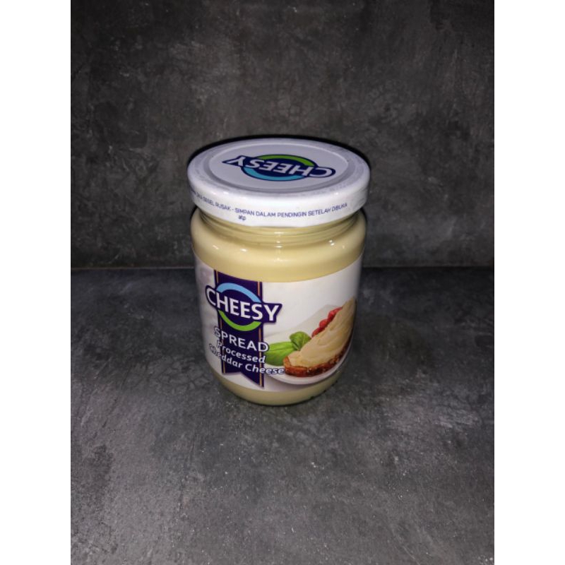 

Keju Cheesy Spread 240gr Olesan Selai Halus Cheddar Cheese