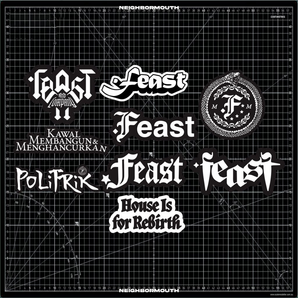 Sticker Pack Stiker Feast Baskara Putra Hindia Band Plus Untuk Tumblr Laptop Motor