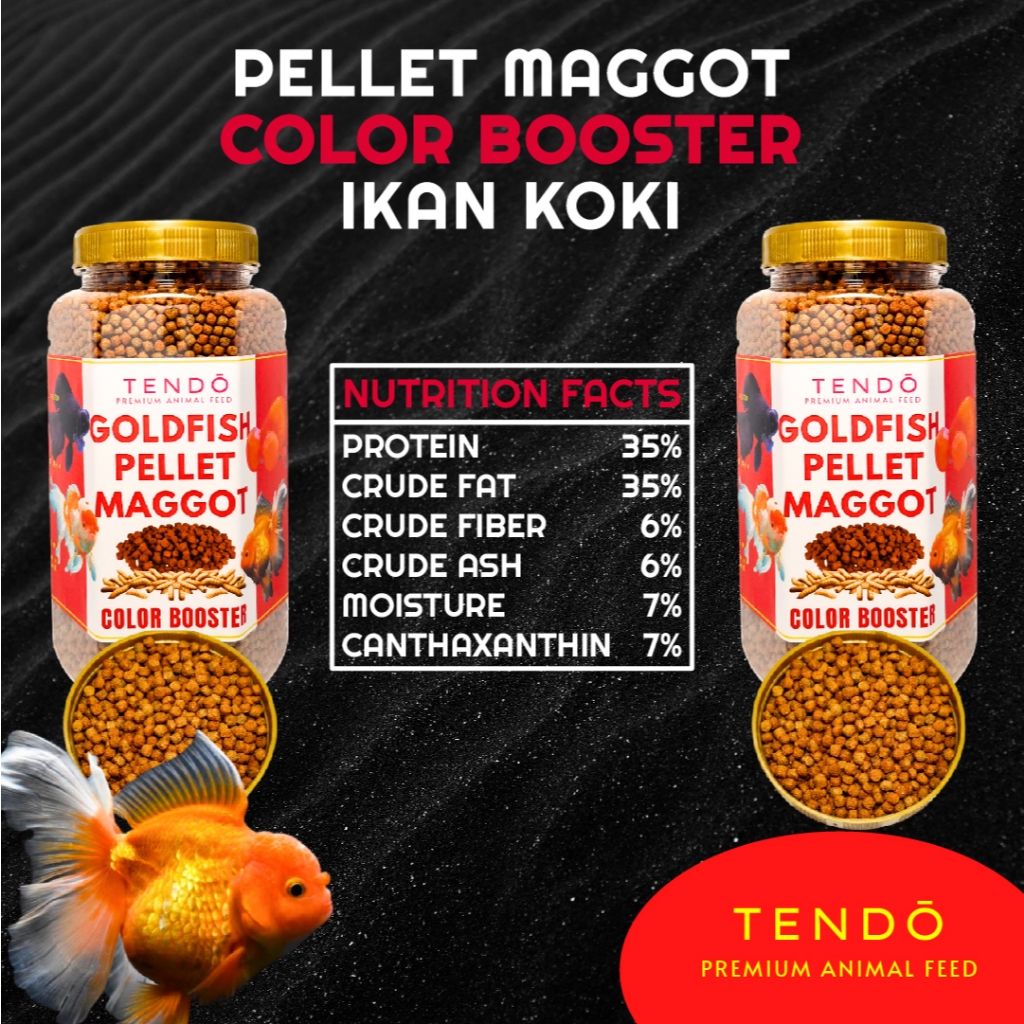 Sellyliavitaliavita Pelet Ikan Koki Floating Color Booster High Protein Maggot Pakan Ikan Mas Koki