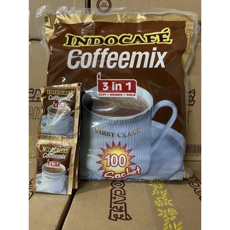 

kopi indocafe coffemix 3 in 1 ( 100 sachet)