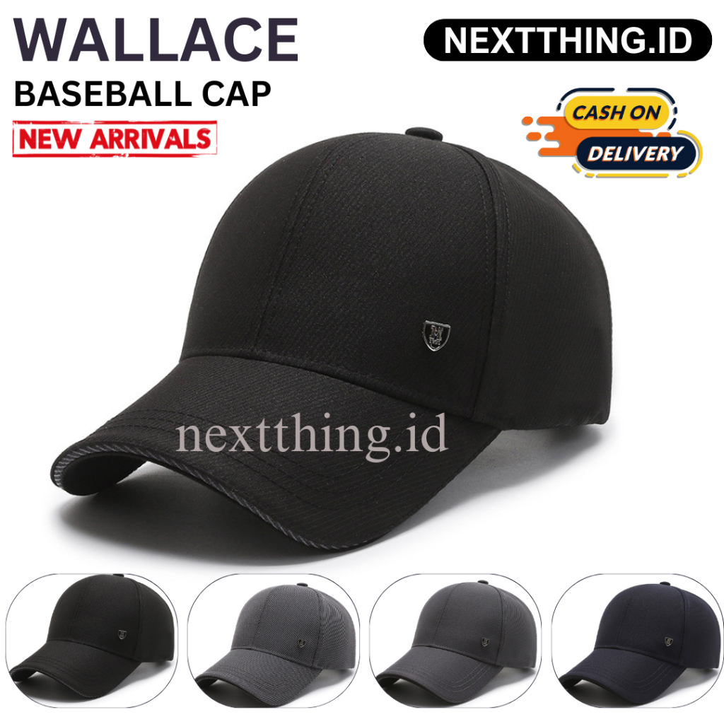 NEXTTHING.ID - WALLACE NARASON topi pria topi wanita topi baseball topi trendy topi NARASON