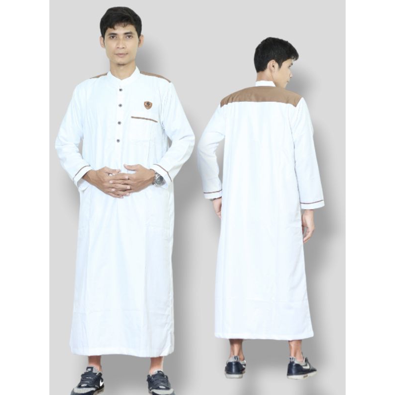 baju jubah gamis pria dewasa ibrahim merk MUBARAK