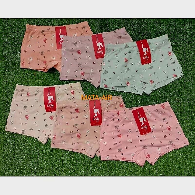 PROMO 3 PCS Boxer Anak Perempuan Lydyly | Cd Bokser Anak Cewek Bahan Katun