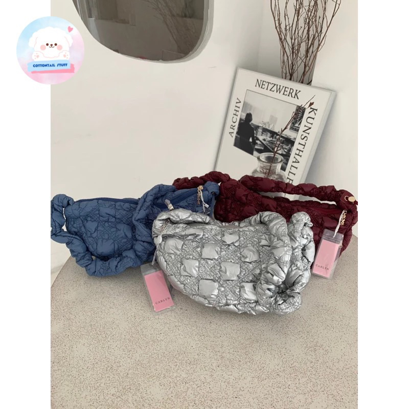 Carlyn* Puffy Shoulder Bag / Tas Serut / Slingbag Korea / Bangkok / Tas Selempang Wanita