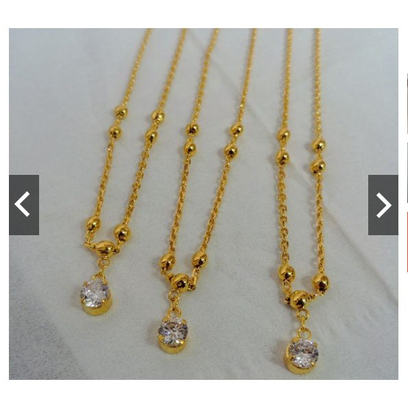 Kalung Bandul Mata Satu Lapis Emas 24k