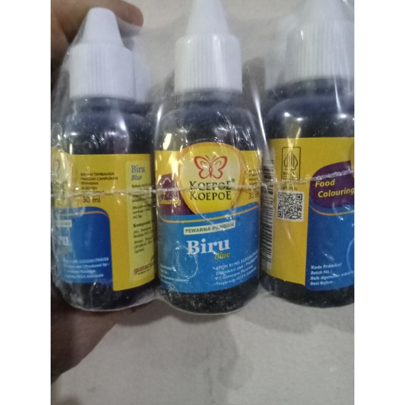 

pewarna makanan cair kemasan botol kecil warna biru kemasan botol 1 pack