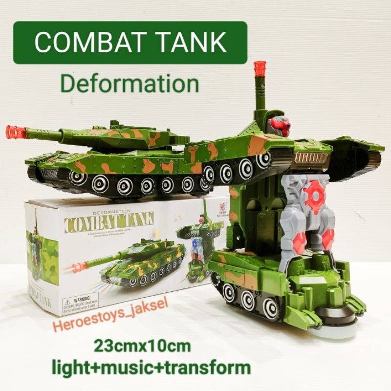 Mainan Anak Train Berubah Robot Kereta Train/Tank_Kado Anak Pesawat