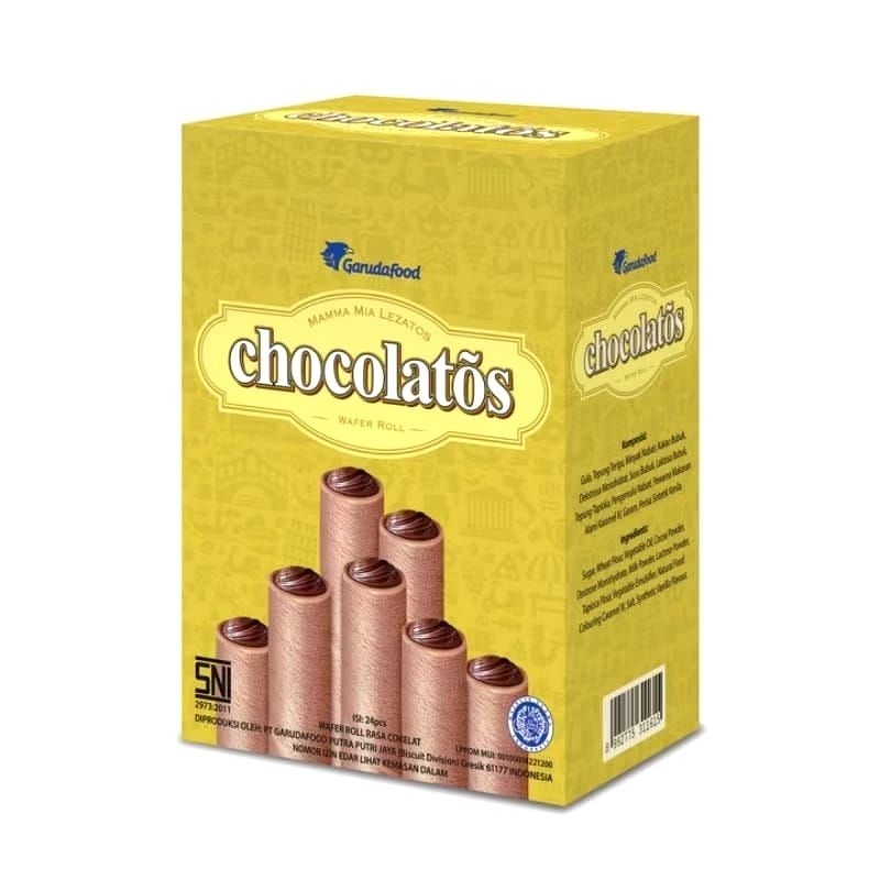 

Chocolatos rolls 1 box isi 24pcs