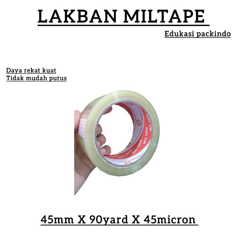 

LAKBAN BENING [ 1 ROLL ] - UKURAN 45MMX90YARD/ 45MICRON • EDUKASI PACKINDO