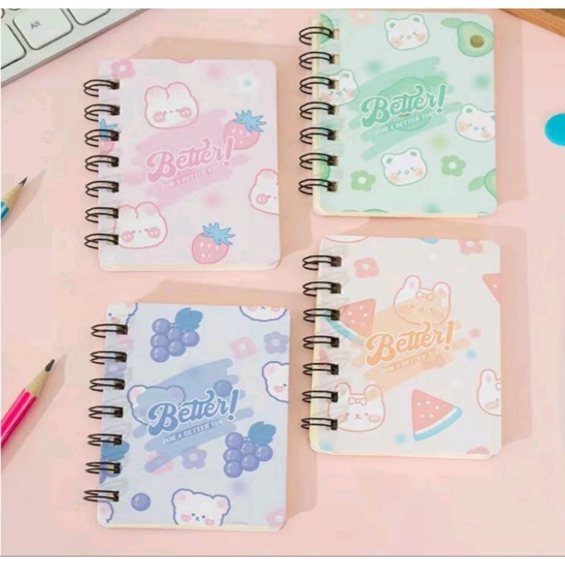 

Buku / Notebook Mini Ring A7 Motif - GG0297