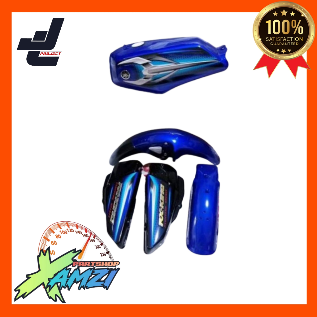 bodi set biru yamaha rx king motif 2008 original yamaha