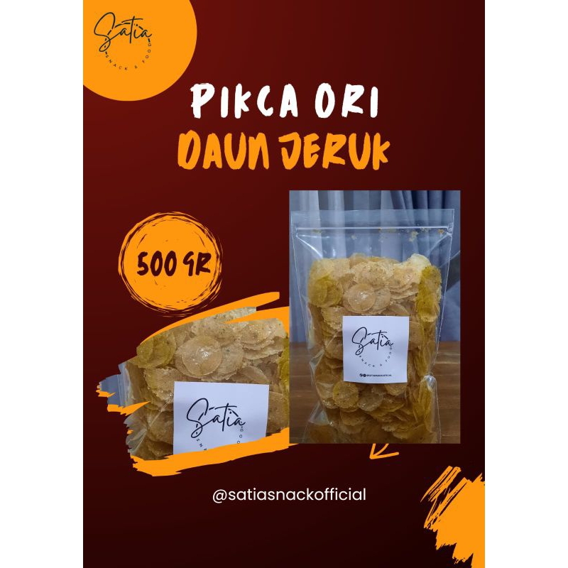 

Satia Snack : Pikca Ori Daun Jeruk (500gr)