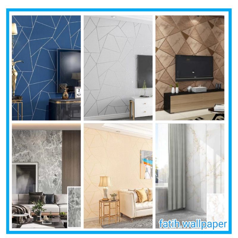 WALPAPER DINDING KAMAR & RUANG TAMU MOTIF MARBLE/MARMER MURAH