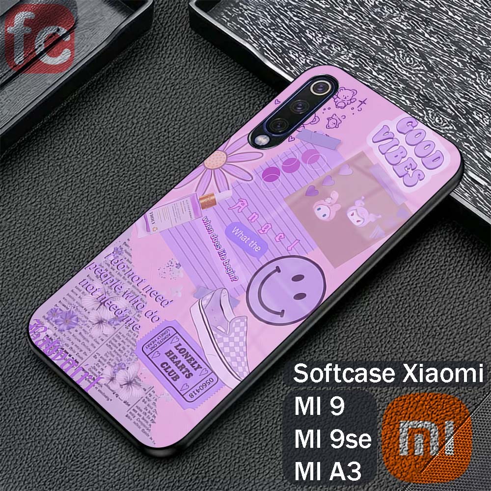 Softcase Kilau Xiaomi Mi 9 9se MI A3 | MI 9 Se |FR114| Case Hp Casing Kesing Mika Cover Pelindung Sm