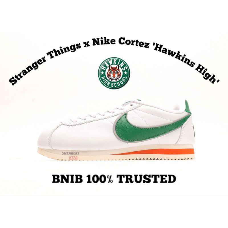 Stranger Things x Nike Cortez Hawkins High CJ6106-100 BNIB 100% Authentic