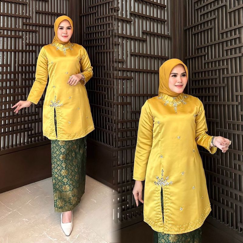 ATASAN KEBAYA TAFETA PAYET// KEBAYA KURUNG MELAYU