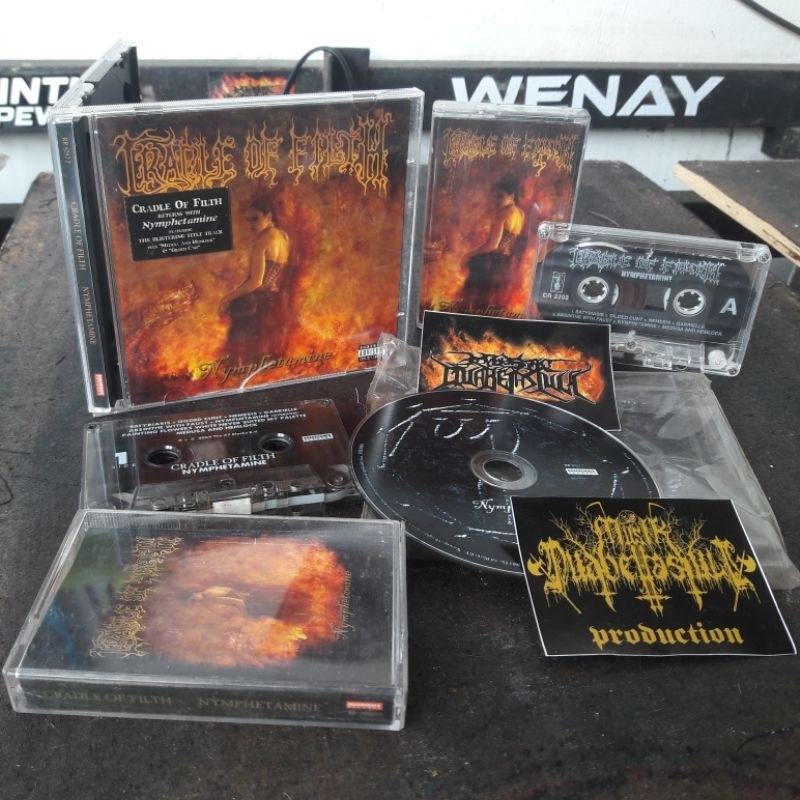 Cradle of Filth nyimphetamine 666% original CD Kaset cassette