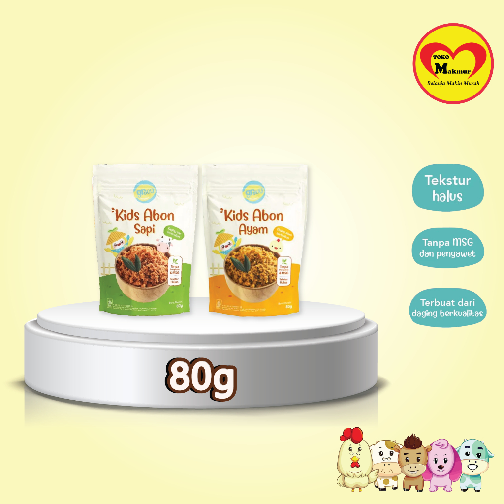 

Grouu Kids Abon Ayam / Sapi 80gr / Toko Makmur Baby Shop