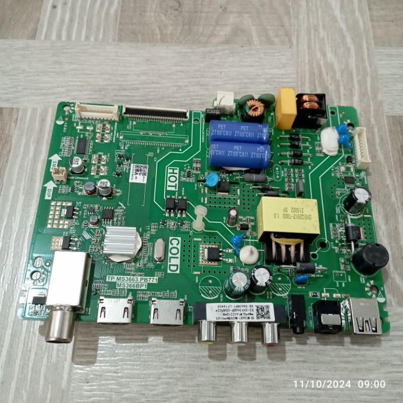 MB MOBO MAINBOARD MODULE MESIN TV TCL24D3000A TCL24