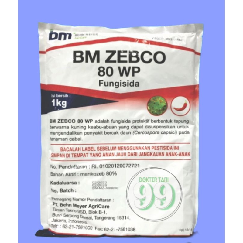 Fungisida BM ZEBKO | BM ZEBCO 80 WP 1 KG Pembasmi Jamur