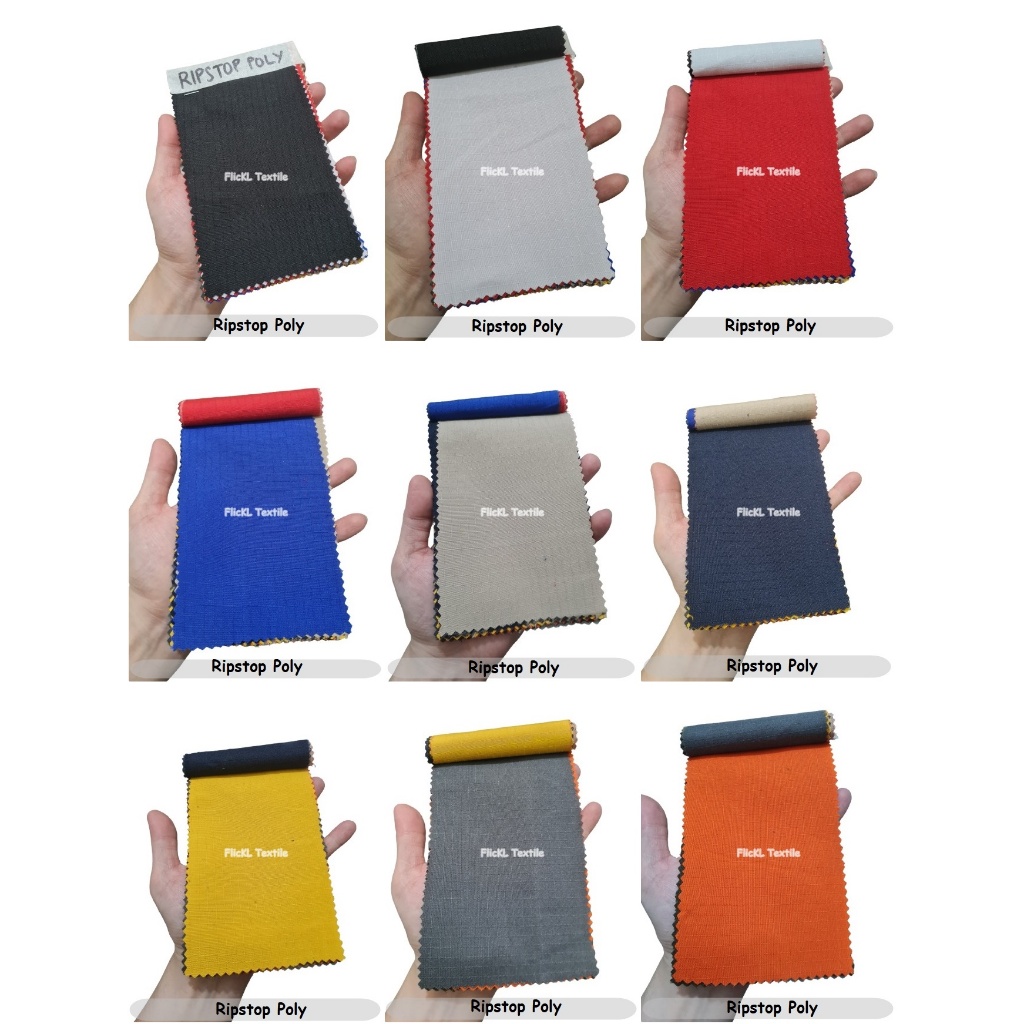 Kain Ripstop Poly Bahan Ripstop PE Polyster Ripstop Polyester PE