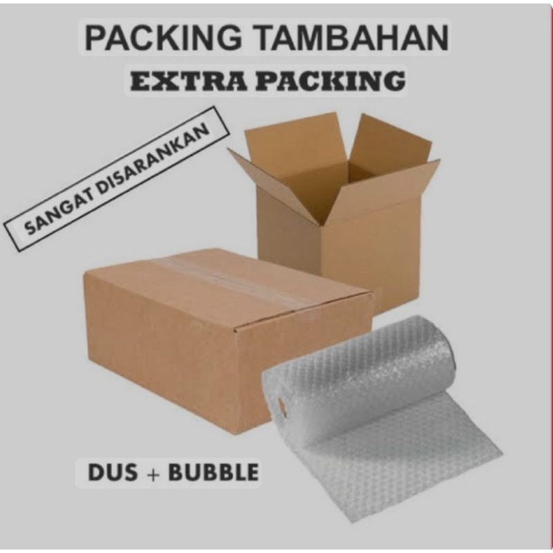 

Bubble wrap + kardus