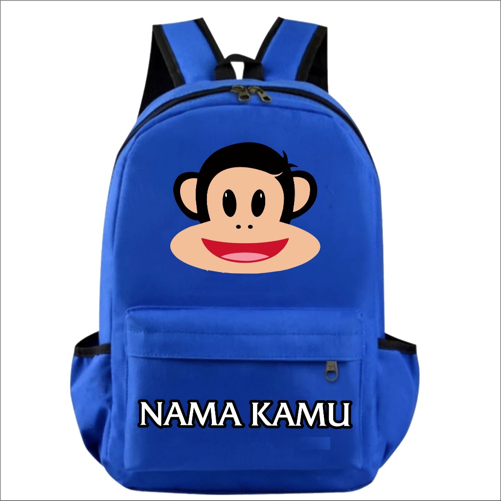 Tas Ransel Backpack Punggung Pria Wanita Anak Sekolah Karakter Paul Frank
