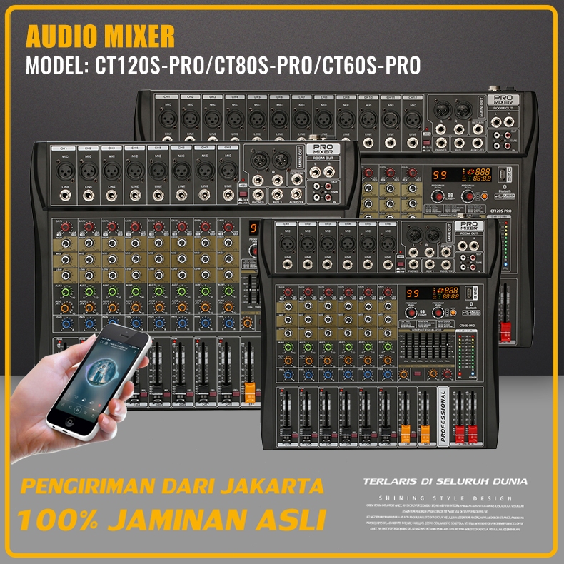 NEW BAXS mixer audio karaoke 16 DSP effect CT60S-PRO/CT80S-PRO/CT120S-PRO Audio Mixer Profesional  6