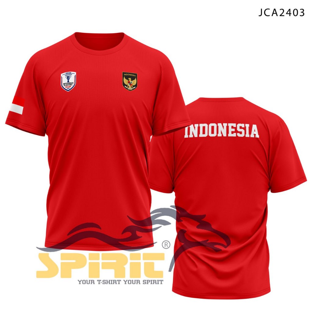 Kaos Timnas Indonesia 2024 Baju Timnas Indonesia Sablon DTF Premium Tahan Lama