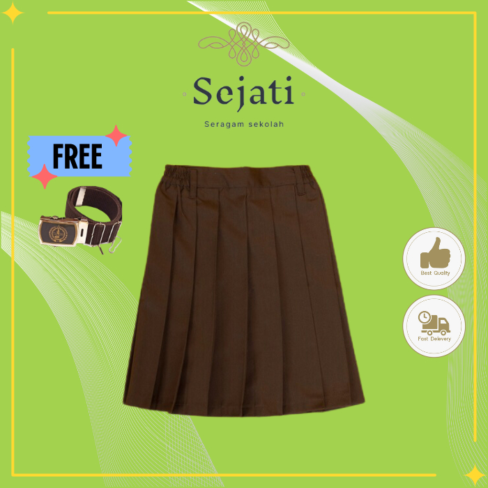 seragam sejati collection  rok pramuka sd pendek / rok pramuka penggalang / seragam pramuka oversize