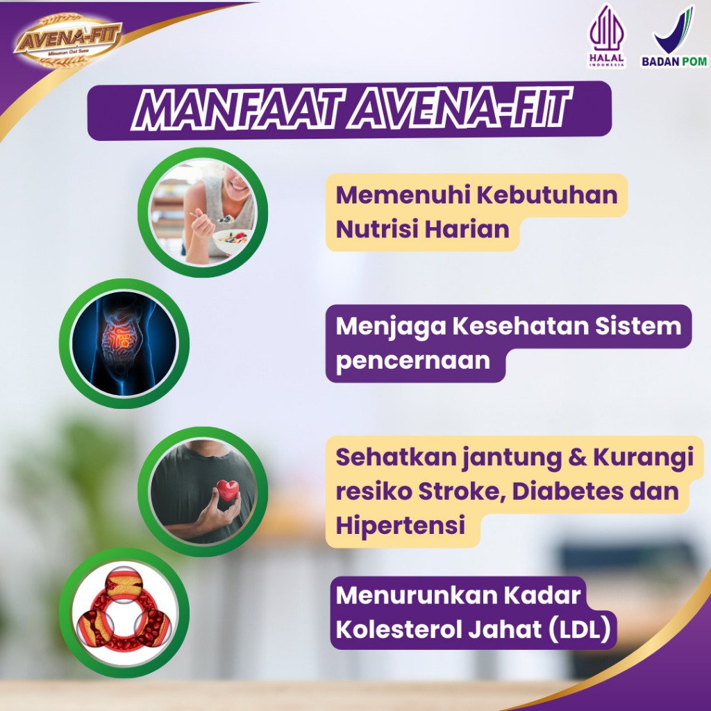 

QH Avenafit 200 gr Susu Oat Premium Sehat dan Berkhasiat Bantu Turunkan Kolestrol Anda D