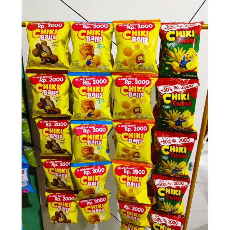 

Chiki balls snack renceng isi 10pc*16gr