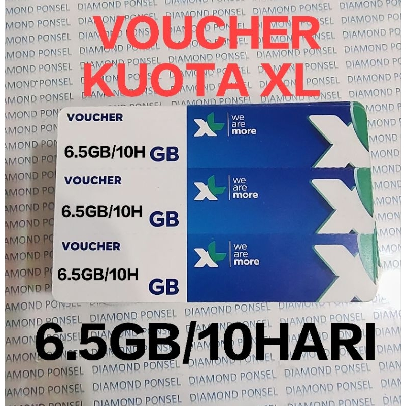 VOUCHER DATA XL 6.5GB/10HARI