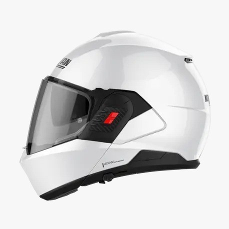 Helm Nolan N120-1 Classic Metal White 005 Flip Back