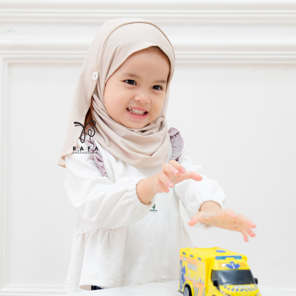 Pashmina Anak Instan Kancing | Pashmina Instan Jersey Premium