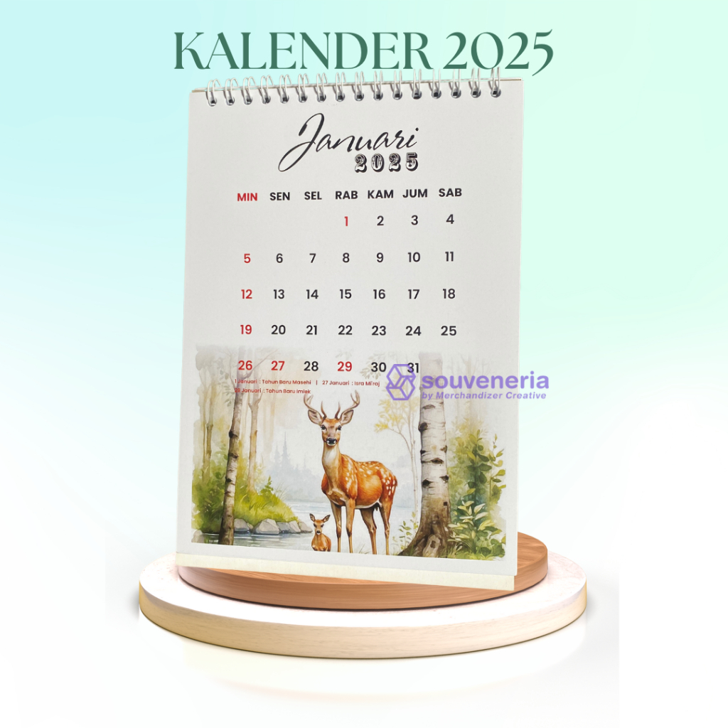 

Cetak Kalender Meja 2025 Duplex Tema Hewan isi 6 Lembar 2 Muka