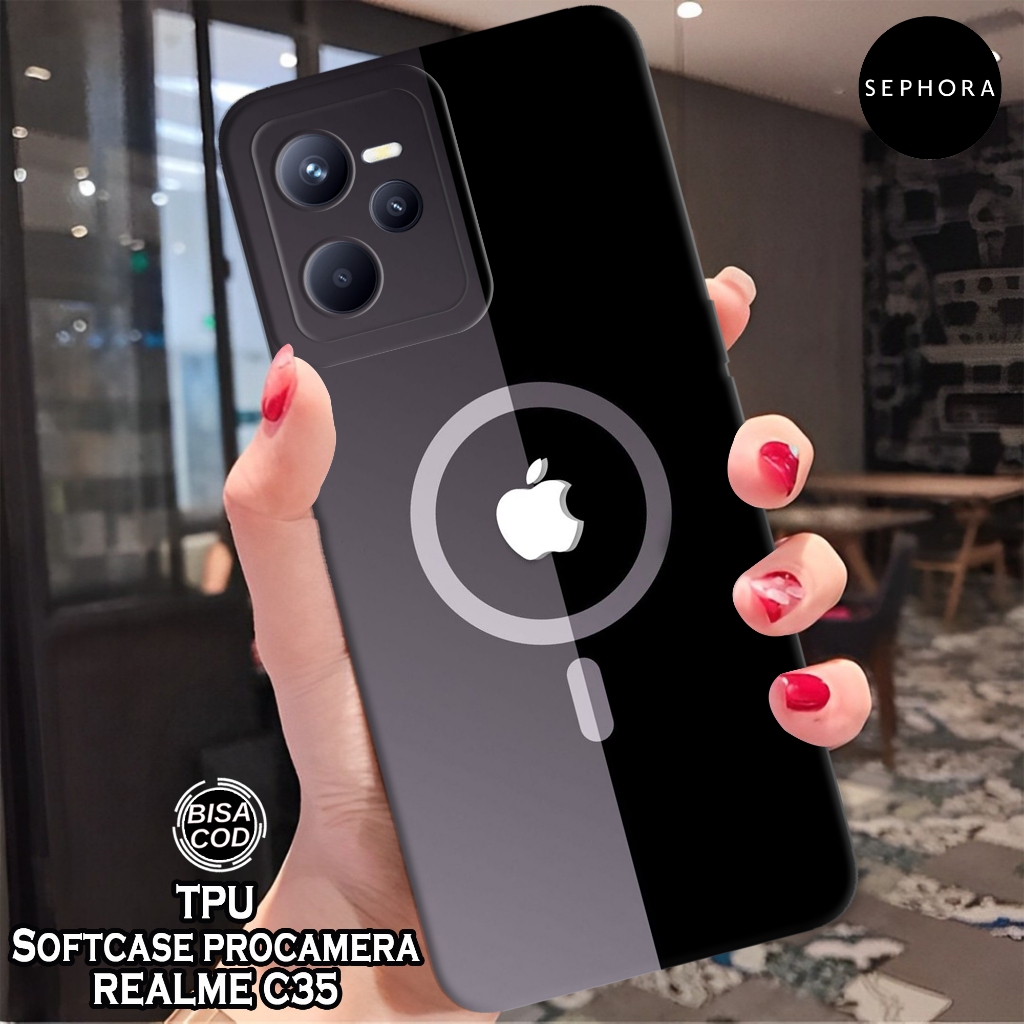 Case Realme C35 Terbaru - Fashion Case Logo IP - Softcase Realme C35  - Case Pro Camera - Casing Rea
