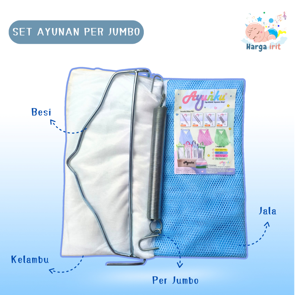 Mycoolcell Ayunan Bayi Per Jumbo Ayunku - Ayunan Ayunku Per Jumbo Set Kelambu