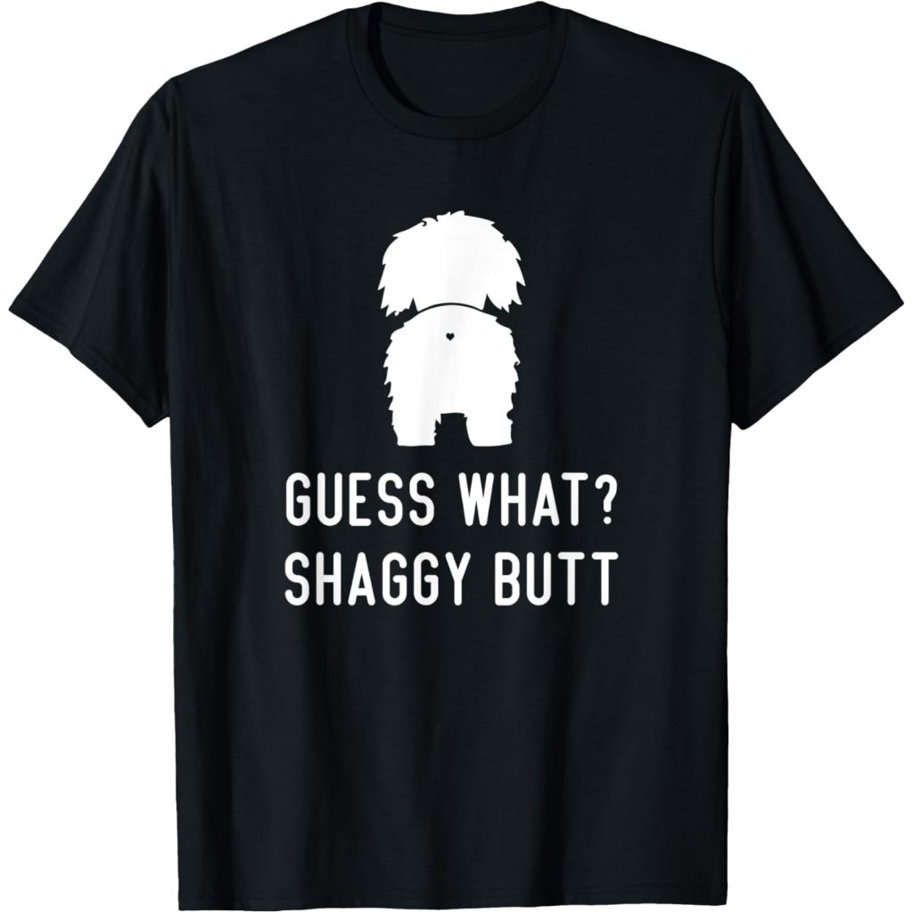 Baju Dewasa Shaggy Funny Dog Love Women Men Guess What Shaggy Butt T-Shirt Fashion Pakaian Atasan Ka