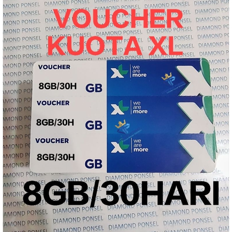 VOUCHER DATA XL 8GB/30HARI